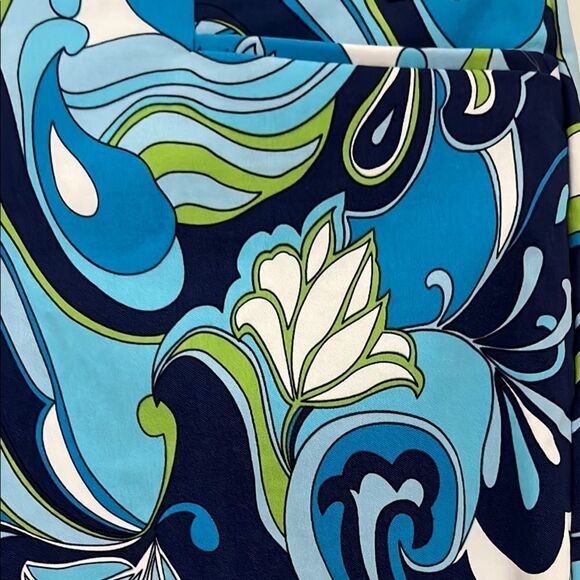 Tahari Tummy Control True Stretch Vibrant Floral Pull on Pants Sz M NWT - Picture 3 of 12